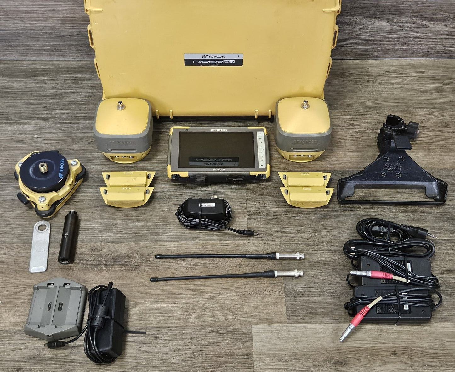 Topcon Dual Hiper HR GPS GNSS Galileo Beidou Base & Rover RTK Kit FC-6000 Tilt