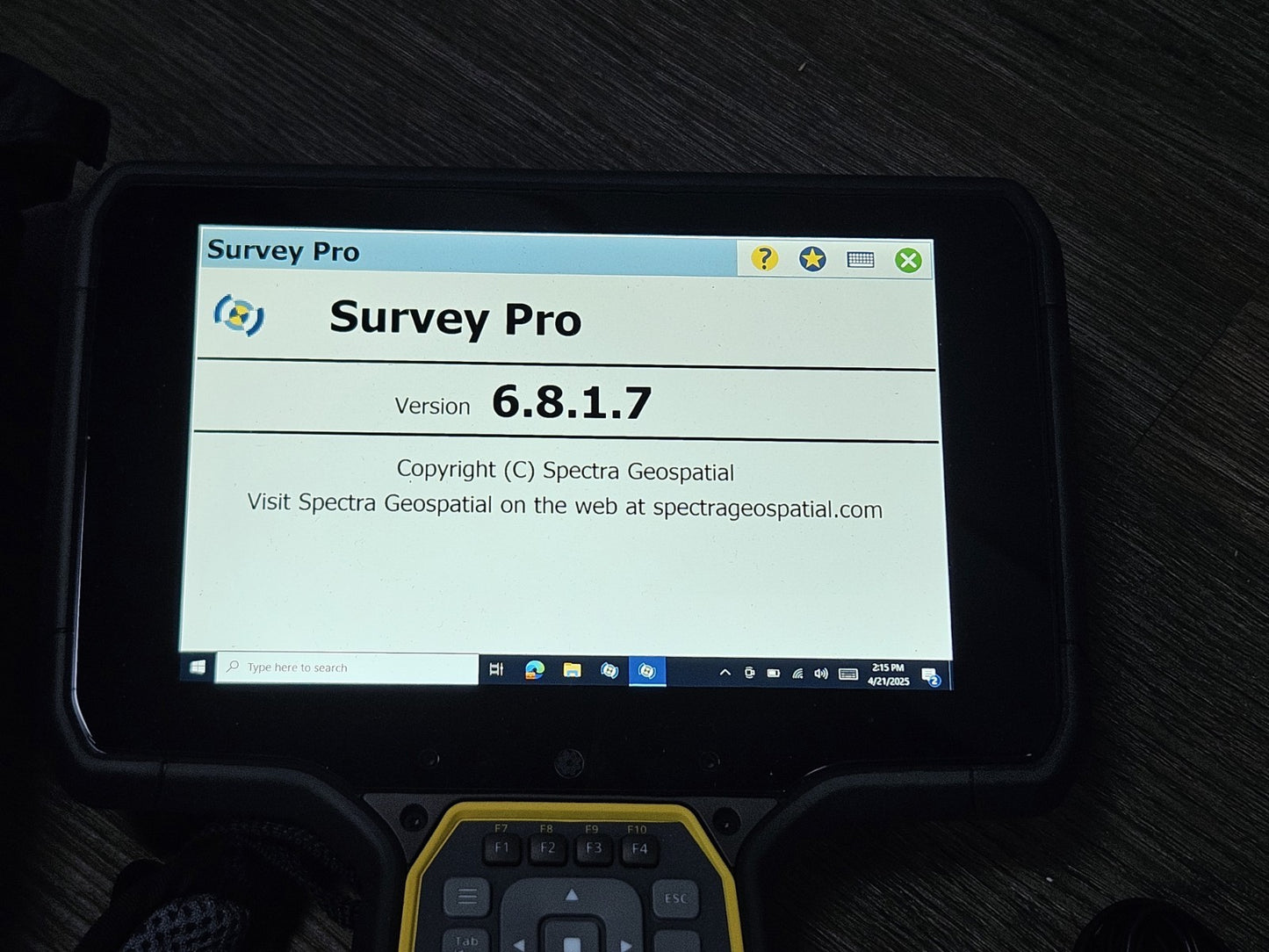 Trimble TSC7 GPS GNSS Total Station Data Collector Survey Pro 6.8.1