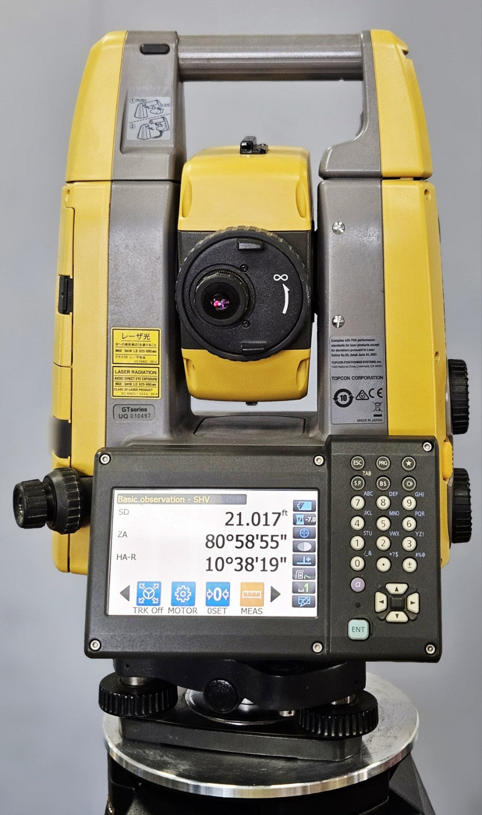 Topcon GT-503 3" Robotic Survey Total Station w/ RC-5 Remote & ATP1 Prism