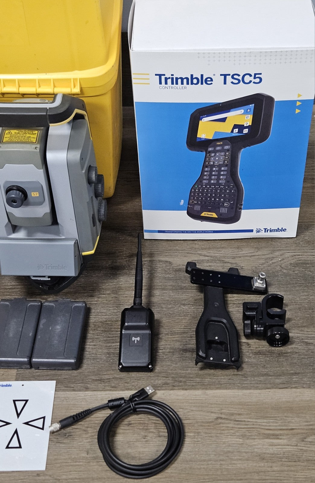 Trimble S7 3” DR Plus Robotic Scanning Total Station Kit TSC5 Access Vision