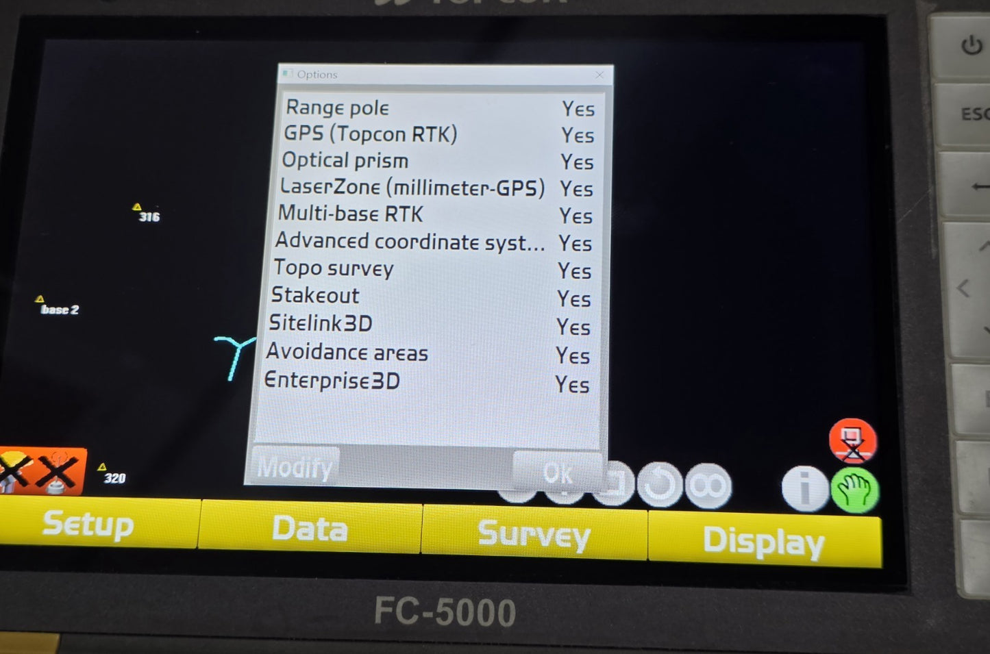 Topcon Dual Hiper HR GPS GNSS Galileo Beidou Base Rover RTK Kit FC-5000 UHF TILT