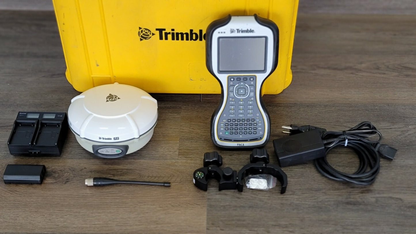 Trimble R8 model 3 GPS Glonass Galileo RTK Survey Receiver w/ TSC3 Access UHF