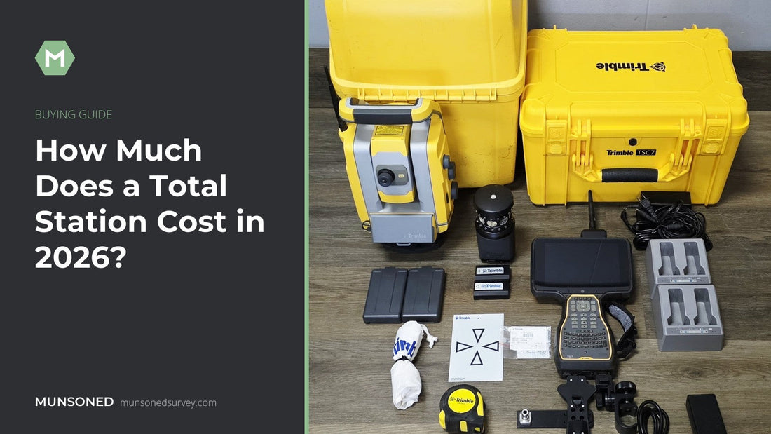 Trimble S5 robotic total station kit with TSC7 data collector, used total station cost guide