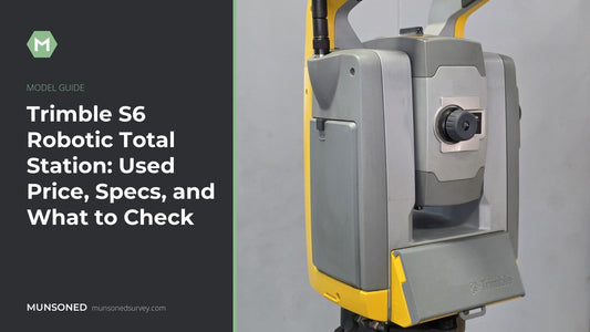 Trimble S6 robotic total station, used price and specs guide from Munsoned