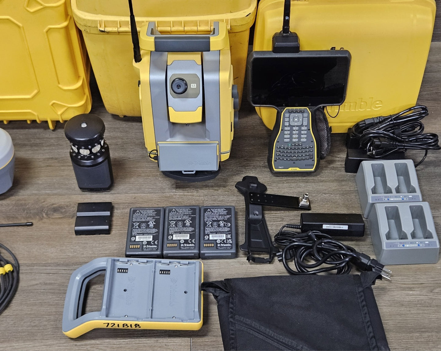 Trimble S5 3” DR+ Robotic Total Station Kit TSC7 R12i GNSS Receiver Setup