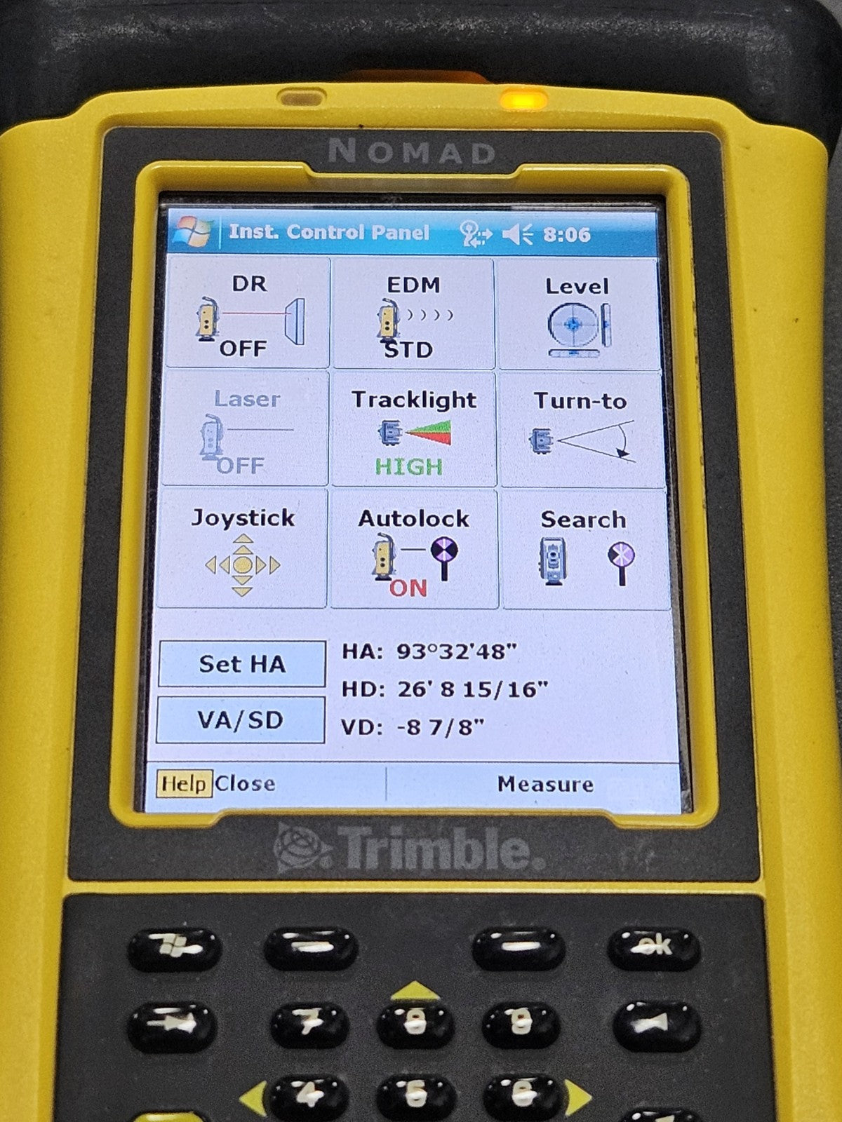 Trimble RTS555 5" Robotic Total Station w/ Nomad MEP 2.0 Layout