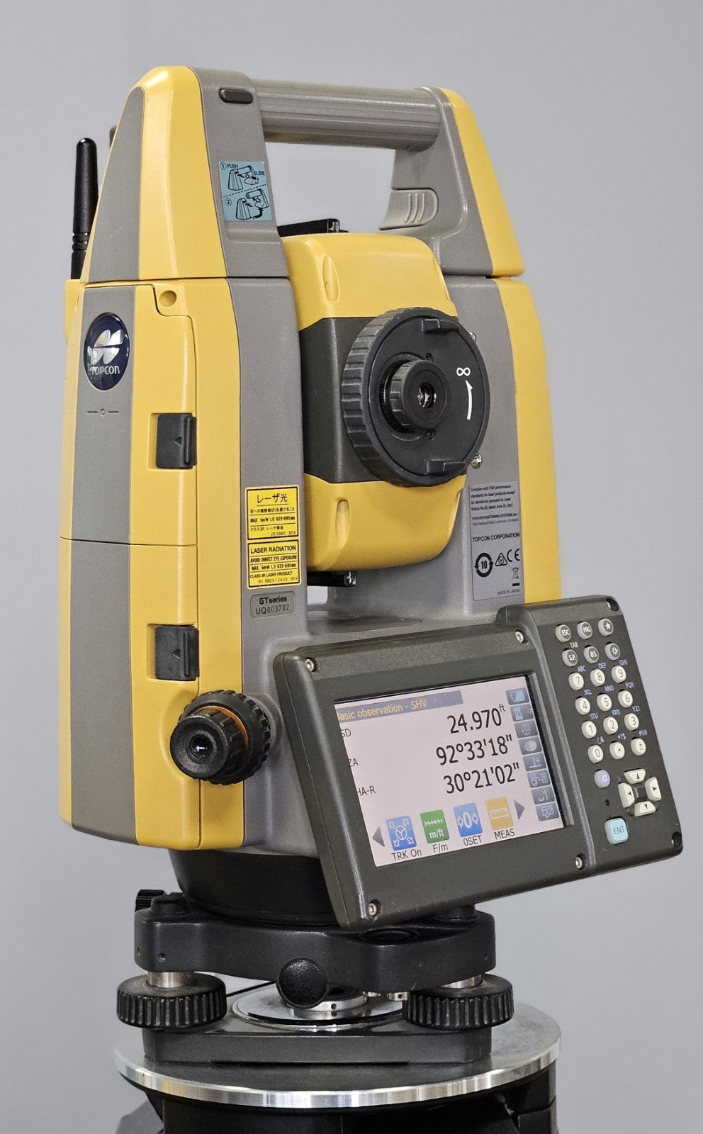 Topcon GT-1003 3" Robotic Survey Total Station w/ RC-5 Remote & ATP1 Prism