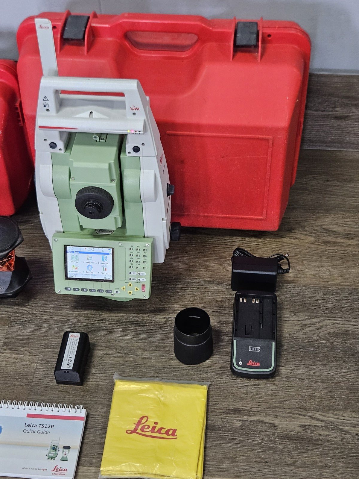 Leica TS12 P 5" R400 Robotic Survey Total Station Setup w/ CS15 RoadRunner CTR16