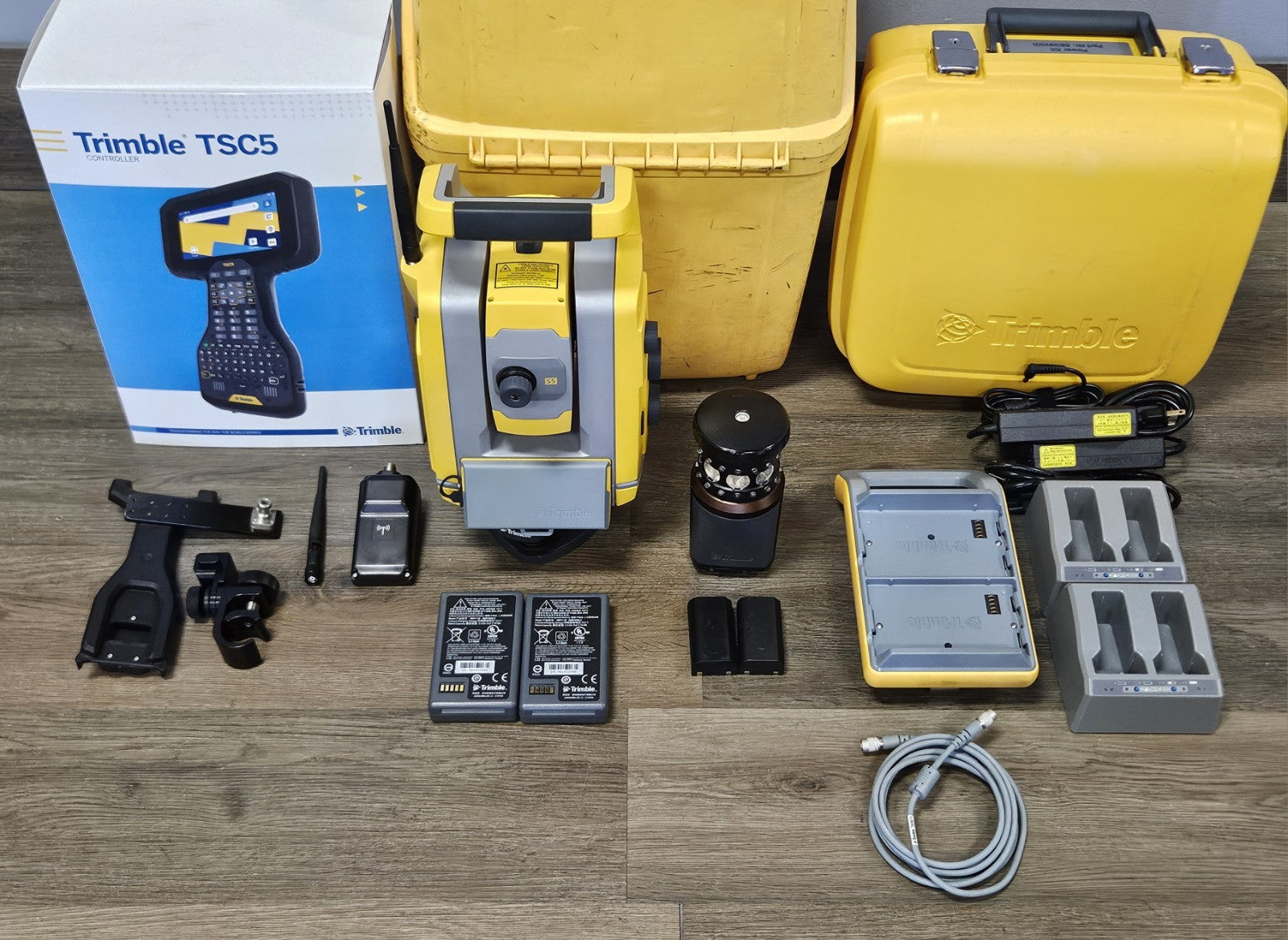 Trimble S5 3” DR Plus Robotic Total Station Kit TSC5 Access MT1000 DR+