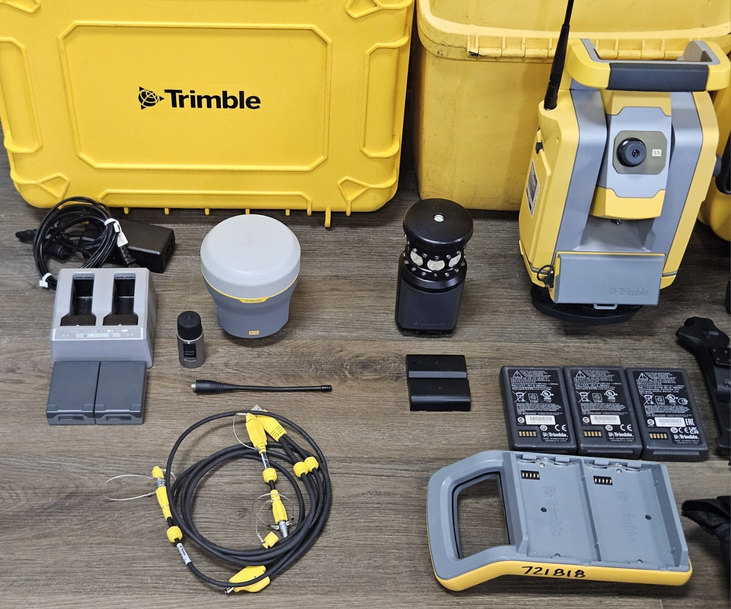 Trimble S5 3” DR+ Robotic Total Station Kit TSC7 R12i GNSS Receiver Setup