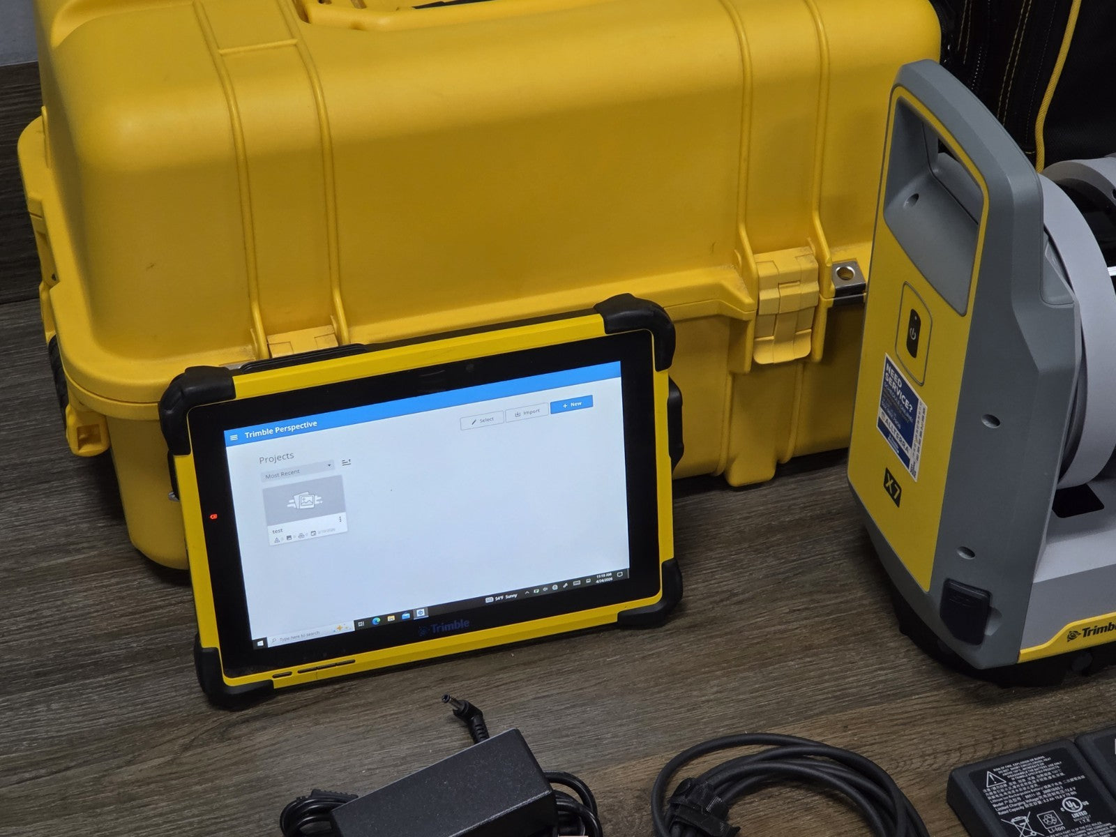 Trimble X7 3D Laser Scanner Scanning Survey Setup w/ T10 Perspective 2024.00