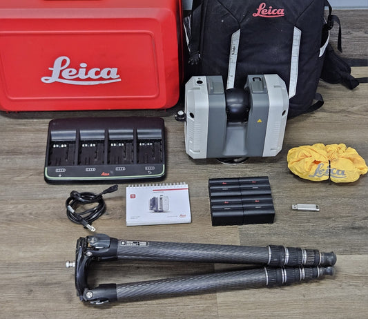 Leica RTC360 3D HDR Laser Scanner w/ GST80 Carbon Fiber Tripod FW7.0