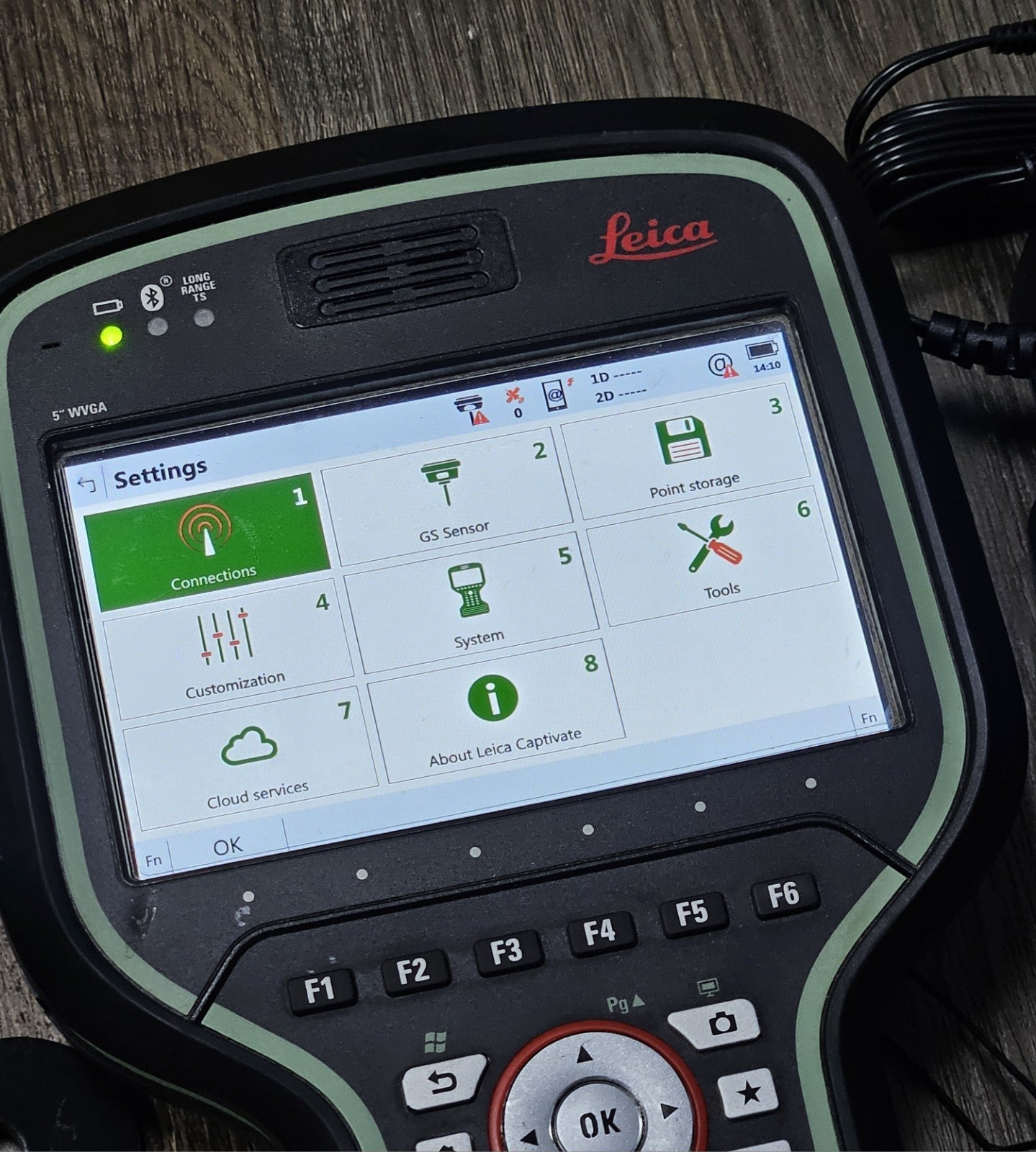 Leica CS20 4G LTE GNSS Robotic Data Collector Captivate 7.53
