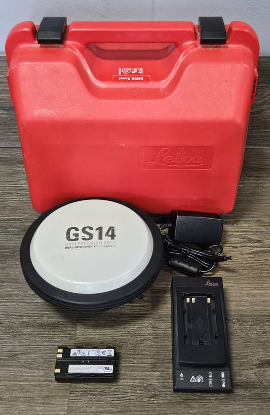 Leica GS14 GPS Glonass Galileo Beidou Base OR Rover RTK Receiver UHF