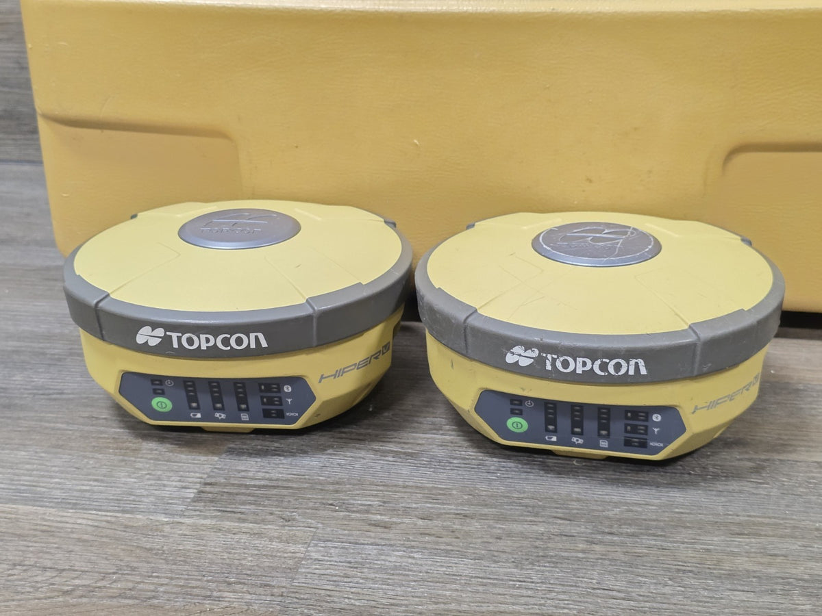 Topcon Rover Models Topcon Dual Hiper V GPS Glonass Base & Rover RTK Survey Set UHF2 450-4 ...