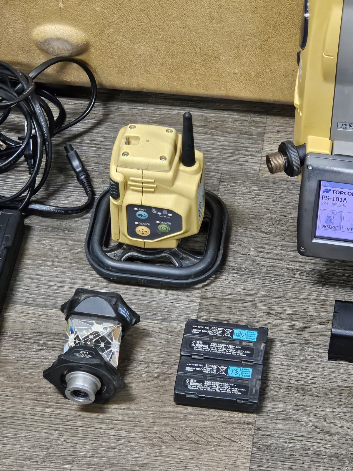Topcon PS-101A 1" Robotic Survey Total Station w/ RC-5 Remote & ATP1 Prism