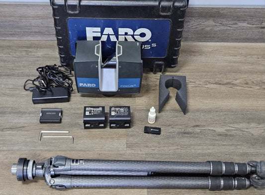 Faro Focus S150 3D Laser Scanner 150meters w/ Gitzo Carbon Fiber Tripod S-150