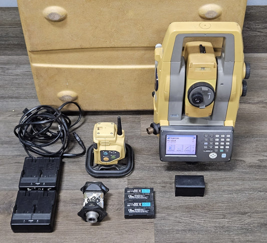 Topcon PS-101A 1" Robotic Survey Total Station w/ RC-5 Remote & ATP1 Prism