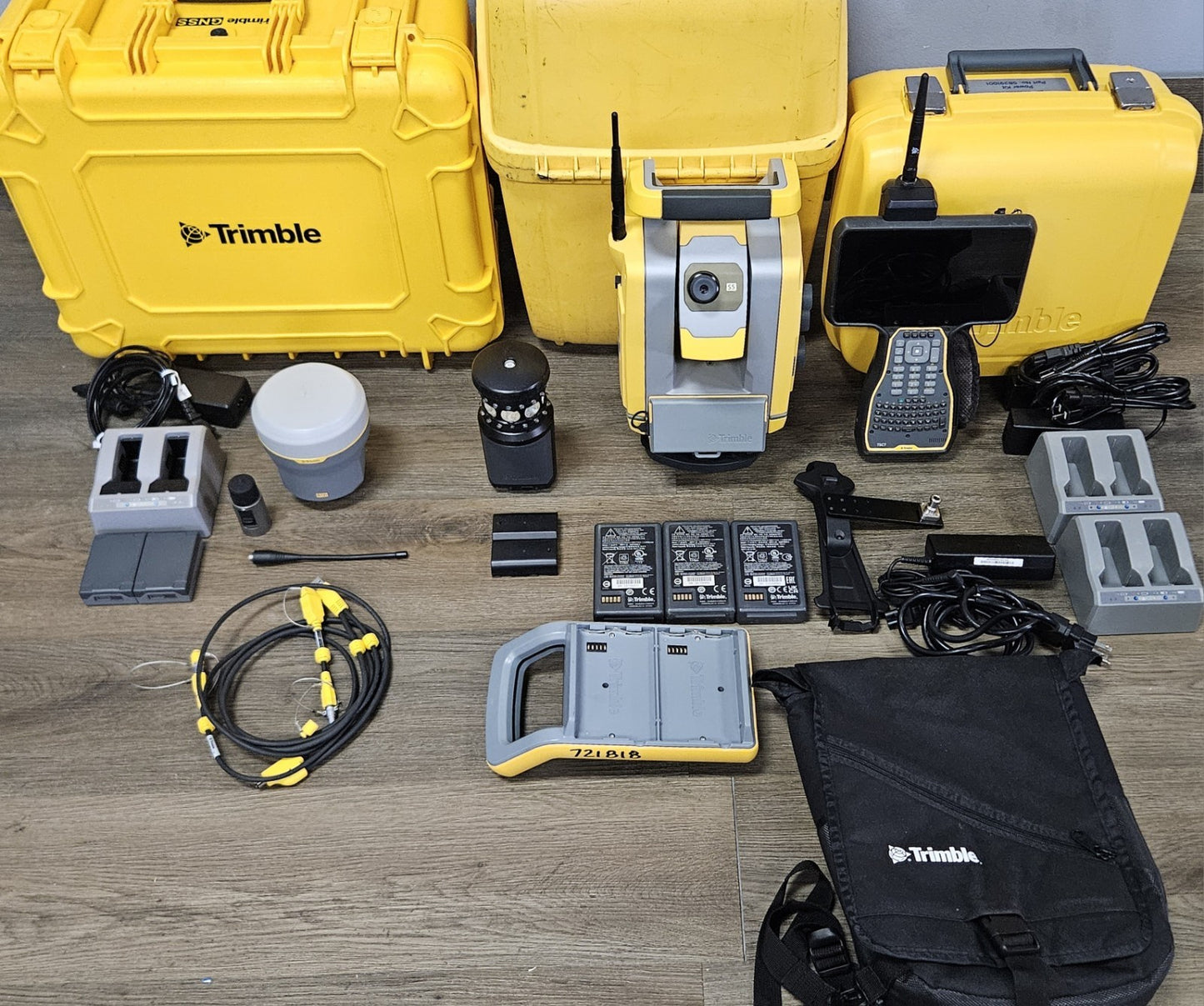Trimble S5 3” DR+ Robotic Total Station Kit TSC7 R12i GNSS Receiver Setup