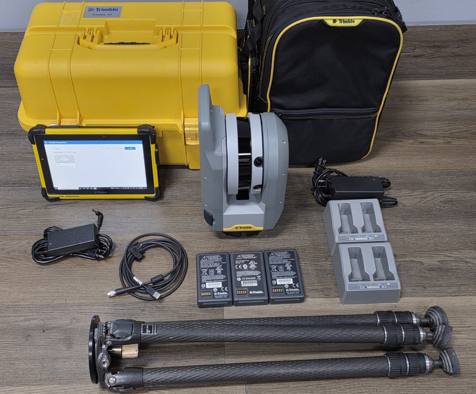 Trimble X7 3D Laser Scanner Scanning Survey Setup w/ T10 Perspective 2024.00